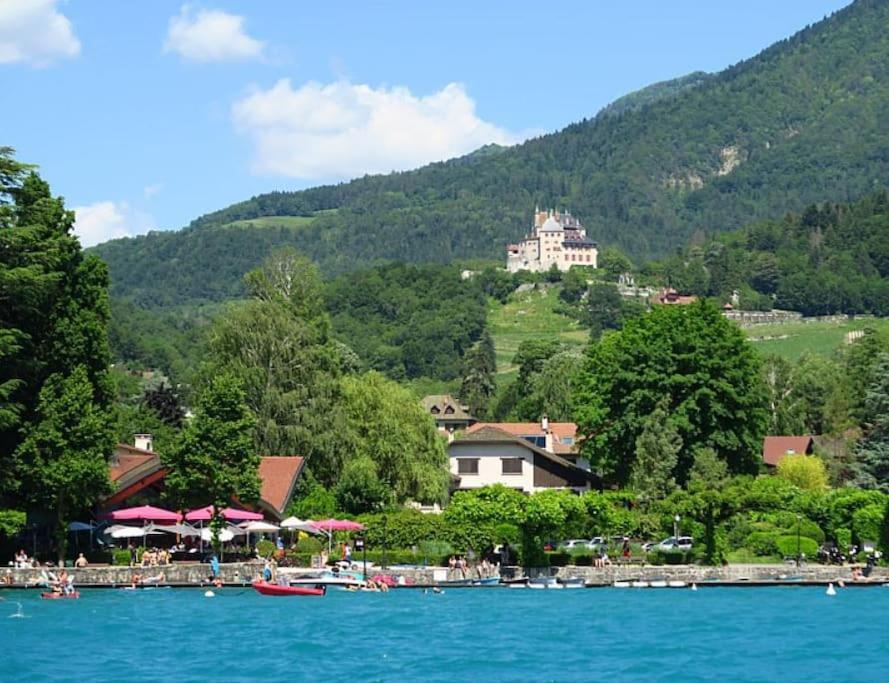Charmant Appartement Lac D'Annecy / Ski - 6 Pers Menthon-Saint-Bernard Dış mekan fotoğraf